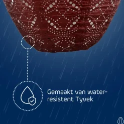 LUMIZ Solar Lampion Mandela Jar - 30 cm - Koper