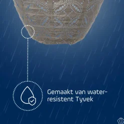 LUMIZ Solar Lampion Mandela Jar - 30 cm - Taupe