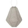 LUMIZ Solar Lampion Marrakesh Can - 30 cm - Licht Taupe