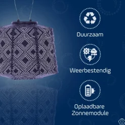 LUMIZ Solar Lampion Mosaic Lamp - 20 cm - Future Dusk