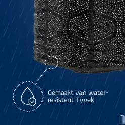 LUMIZ Solar Lampion Mosaic Cylinder - 28 cm - Taupe