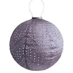 LUMIZ Solar Lampion Verso Rond - 40 cm - Paars