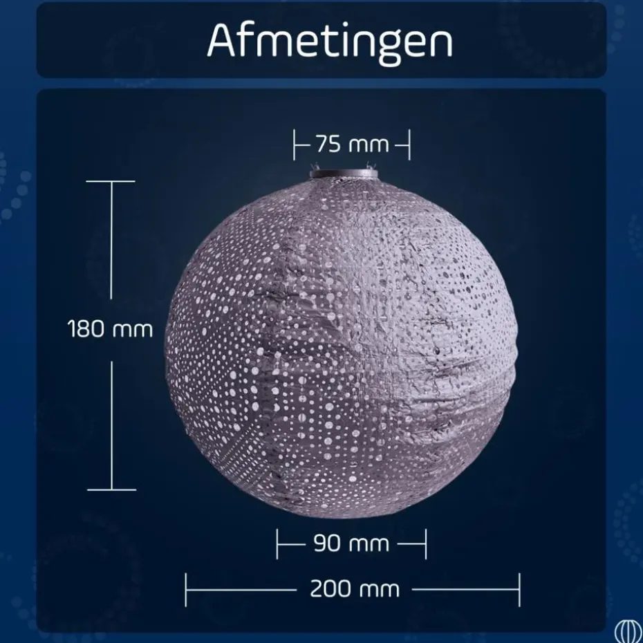 LUMIZ Solar Lampion Verso Rond - 40 cm - Paars