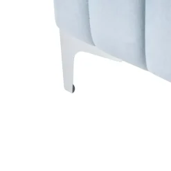 LUNAN - Tweepersoonsbed - Lichtblauw - 120 x 200 cm - Fluweel