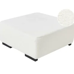 LUNGO - Ottomaan - Wit - Bouclé