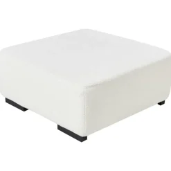 LUNGO - Ottomaan - Wit - Bouclé