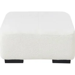 LUNGO - Ottomaan - Wit - Bouclé