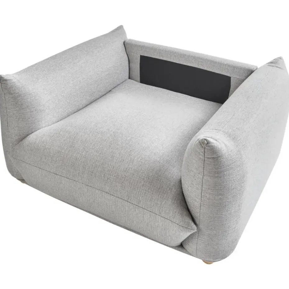 LUVOS - Fauteuil - Lichtgrijs - Stof