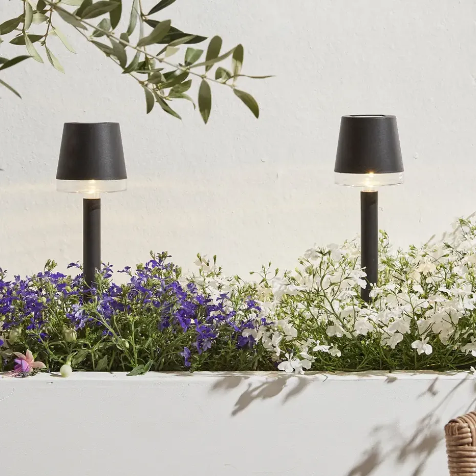 Luxform - 4x Solar Tuinlamp - Cala d'Or - Set van 4 stuks