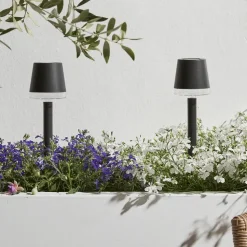 Luxform - 4x Solar Tuinlamp - Cala d'Or - Set van 4 stuks