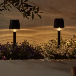 Luxform - 4x Solar Tuinlamp - Cala d'Or - Set van 4 stuks