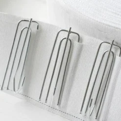 LW Collection Gordijnen beige 225x140CM met haakjes Velvet 1 stuk