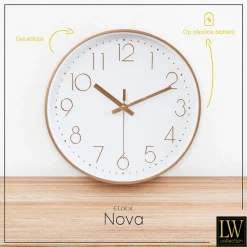 LW Collection Keukenklok Nova rosé 30cm