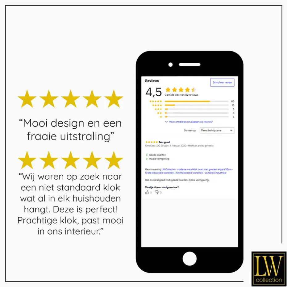 LW Collection Wandklok radar Maria zilver 54cm bewegende tandwielen