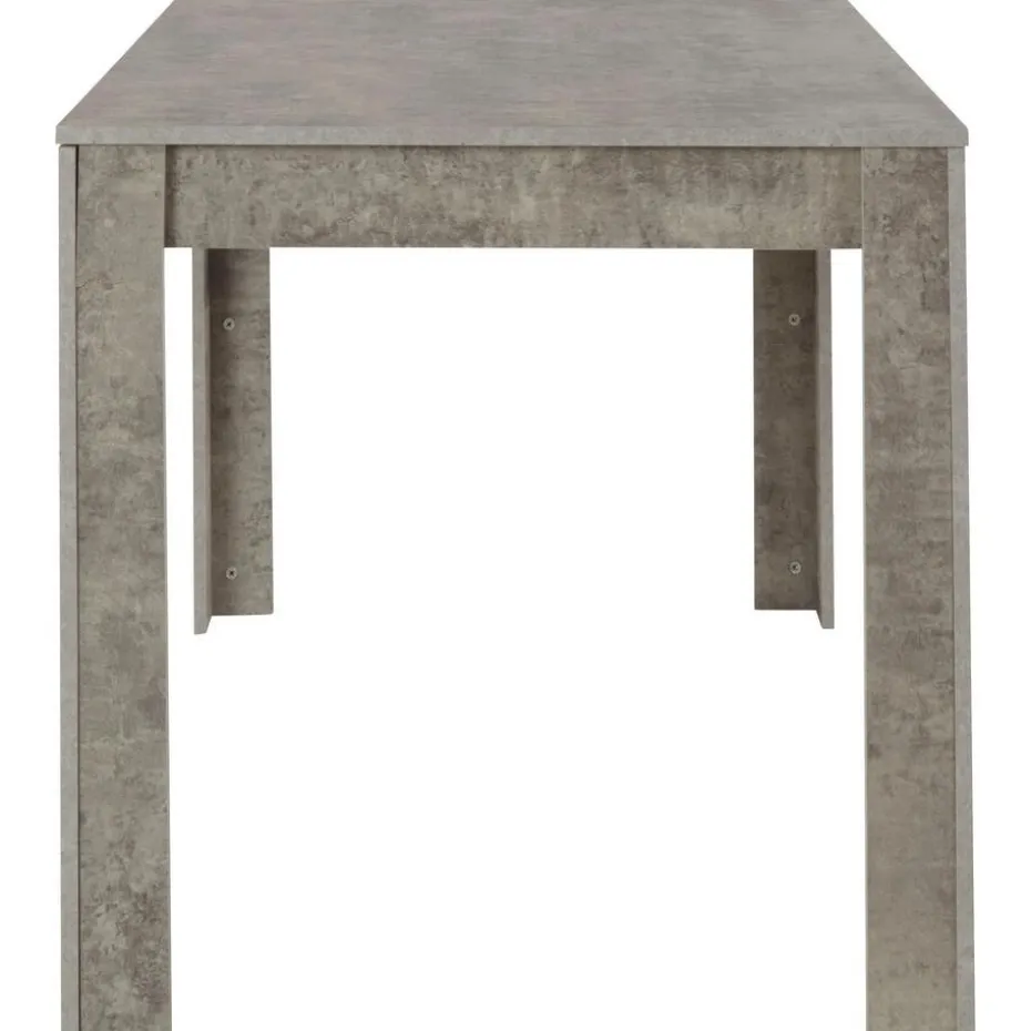 Lynn - Eettafel 120x80 cm 6 personen in MDF beton