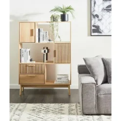 LYNWOOD - Boekenkast - Lichthout - MDF