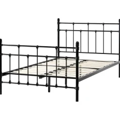 LYNX - Tweepersoonsbed - Zwart - 120 x 200 cm - Metaal