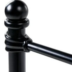 LYNX - Tweepersoonsbed - Zwart - 120 x 200 cm - Metaal