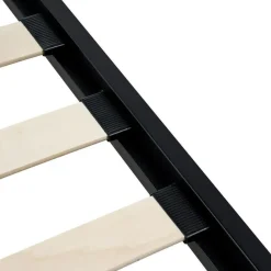 LYNX - Tweepersoonsbed - Zwart - 120 x 200 cm - Metaal