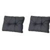 Madison - Florance Rugkussen Basic black - Ca. 43x60 cm - Set van 2