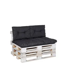 Madison - Florance Rugkussen Basic black - Ca. 43x60 cm - Set van 2