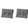 Madison - Florance Rugkussen Panama grey - Ca. 43x73 cm - Set van 2