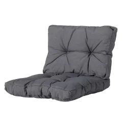 Madison - Florance Rugkussen Panama grey - Ca. 43x73 cm - Set van 2