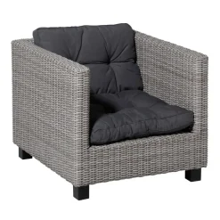 Madison - Florance Rugkussen Panama grey - Ca. 43x73 cm - Set van 2