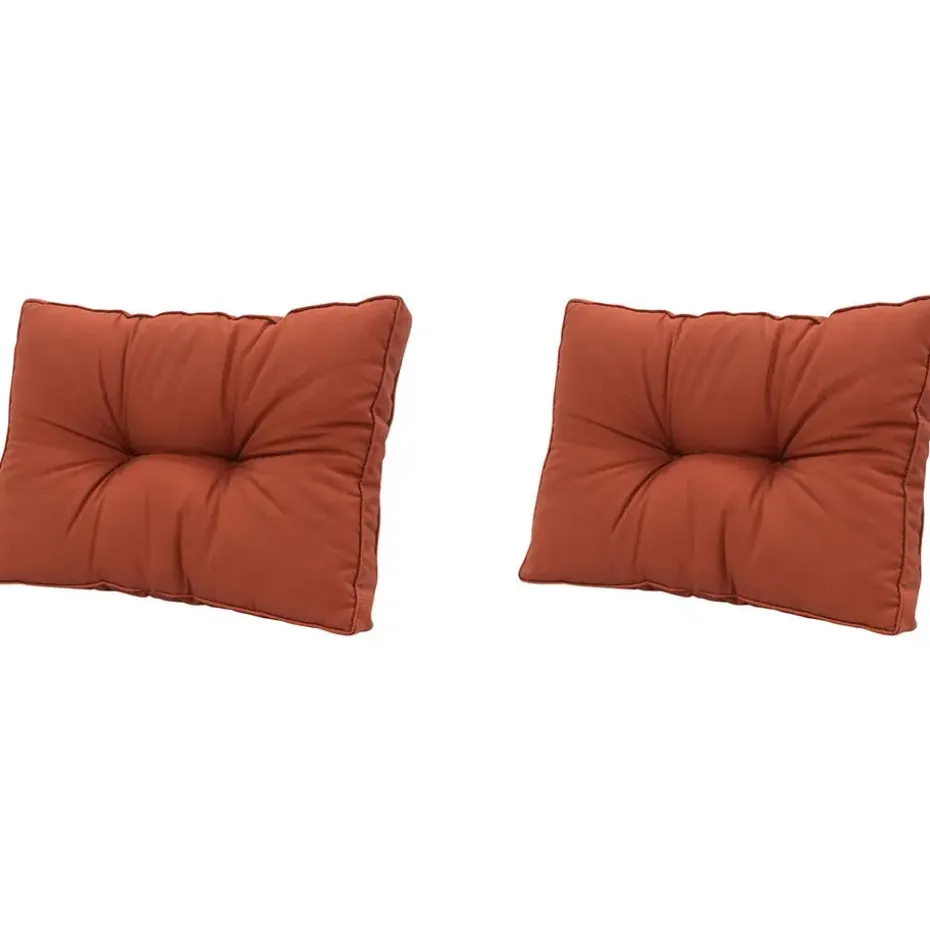 Madison - Florance Rugkussen Panama terra - Ca. 43x60 cm - Set van 2