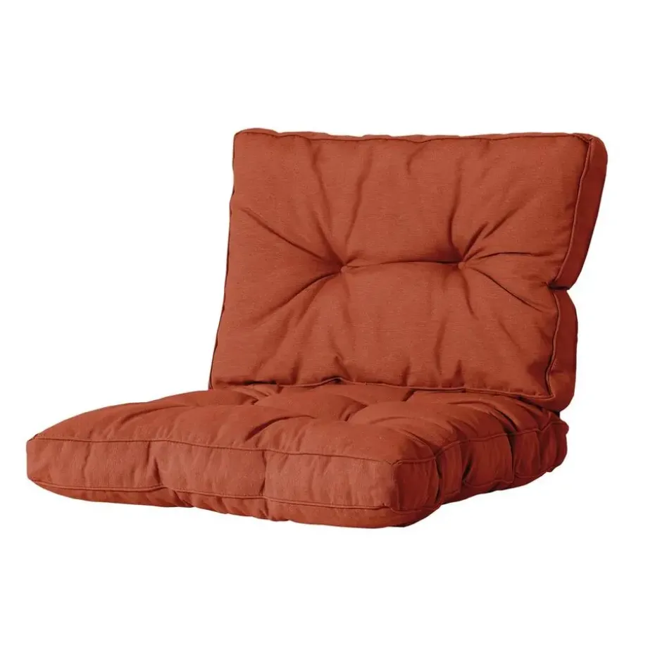 Madison - Florance Rugkussen Panama terra - Ca. 43x60 cm - Set van 2