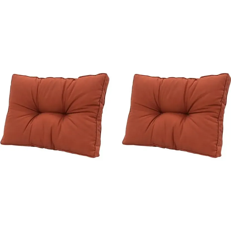 Madison - Florance Rugkussen Panama terra - Ca. 43x73 cm - Set van 2