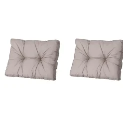 Madison - Florance Rugkussen Basic taupe - Ca. 43x60 cm - Set van 2