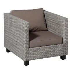 Madison - Lounge Profi-Line Zitkussen Manchester taupe - 73x73 cm - Set van 2