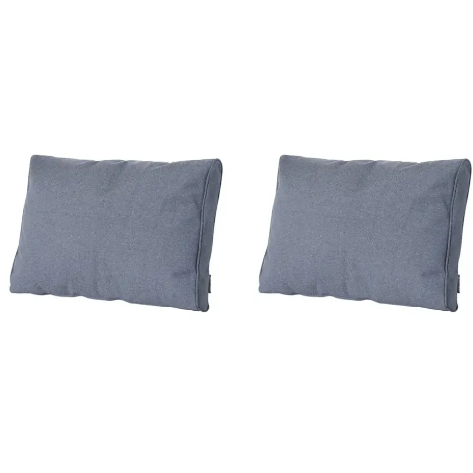 Madison - Lounge Profi-Line Manchester denim grey - Ca. 40x60 cm - Set van 2
