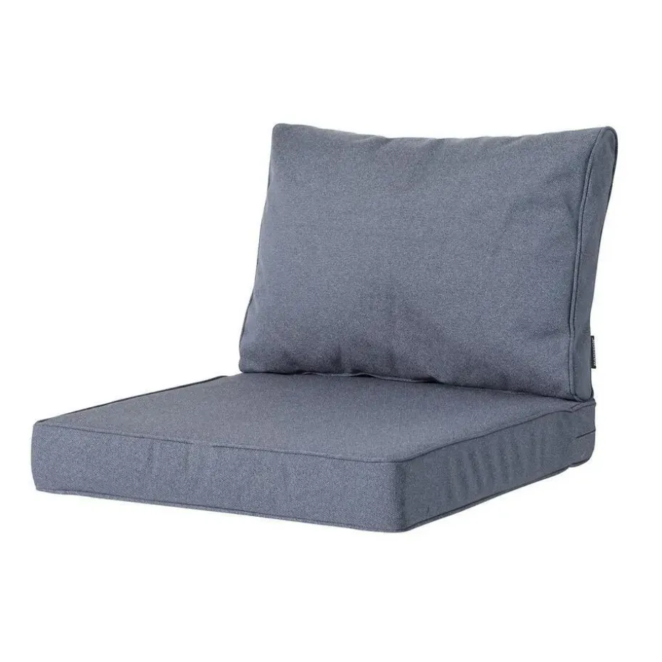 Madison - Lounge Profi-Line Manchester denim grey - Ca. 40x60 cm - Set van 2