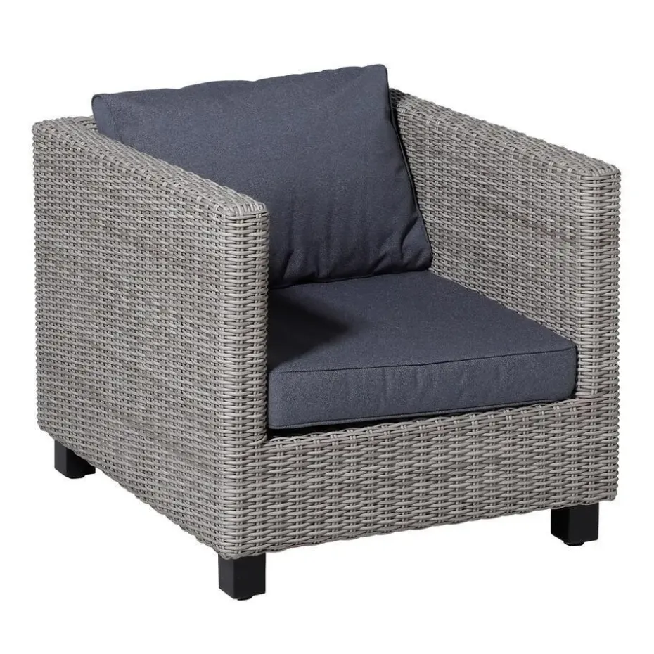 Madison - Lounge Profi-Line Manchester denim grey - Ca. 40x60 cm - Set van 2