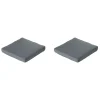 Madison - Lounge Profi-Line Zitkussen Rib grey - Ca. 60x60 cm - Set van 2