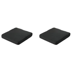 Madison - Lounge Profi-Line Zitkussen Rib black - Ca. 60x60 cm - Set van 2