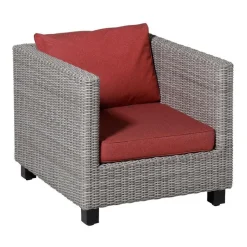 Madison - Lounge Profi-Line Zitkussen Manchester red - Ca. 73x73 cm - Set van 2