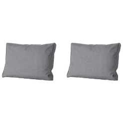 Madison - Lounge Rugkussen Oxford grey - Ca. 40x60 cm - Set van 2