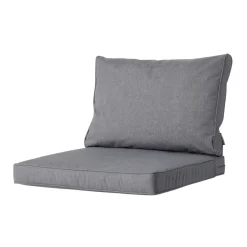 Madison - Lounge Rugkussen Oxford grey - Ca. 40x60 cm - Set van 2