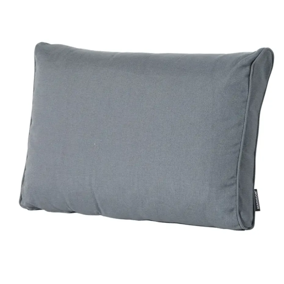 Madison - Lounge Rugkussen Rib grey - Ca. 40x60 cm - Set van 2