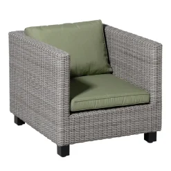 Madison - Lounge Rugkussen Panama sage - Ca. 40x60 cm - Set van 2