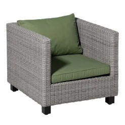 Madison - Lounge Rugkussen Basic green - Ca. 43x73 cm - Set van 2