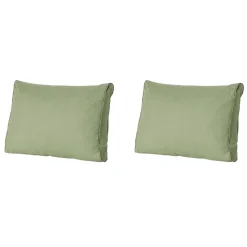 Madison - Lounge Rugkussen Basic green - Ca. 40x60 cm - Set van 2