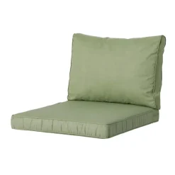 Madison - Lounge Rugkussen Basic green - Ca. 40x60 cm - Set van 2
