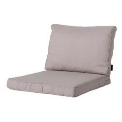 Madison - Lounge Rugkussen Basic taupe - Ca. 40x60 cm - Set van 2
