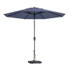 Madison - Parasol Paros II Round Safier Blue - 300cm - Blauw