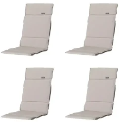 Madison - Tuinkussen Fiber Deluxe Panama linnen - Ca. 125x50 cm - Set van 4