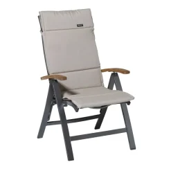 Madison - Tuinkussen Fiber Deluxe Panama linnen - Ca. 125x50 cm - Set van 4